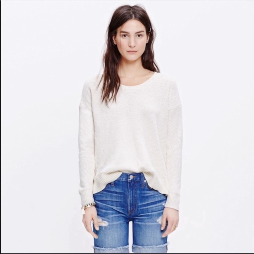 Madewell Chronicle Texture Pullover Knit Sweater S